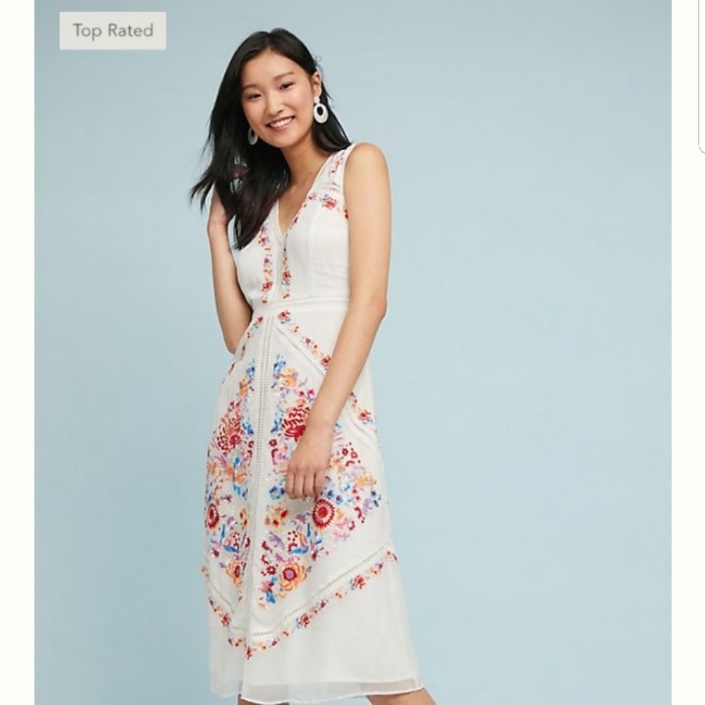 Anthropologie Akemi+Kim Embroidered Dress